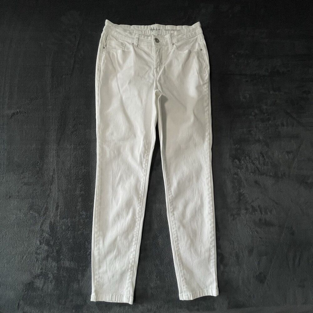 Style & Co. - Women White High Rise Skinny Leg Pants SZ/4